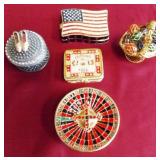 11 - COLLECTIBLE LITTLE BOXES W/ ROULETTE WHEEL