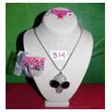 314 - BETSY JOHNSON NECKLACE & EARRINGS