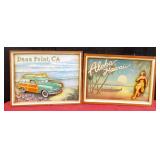 700 - NWOB PAIROF 3D ART FRAMED PICTURES