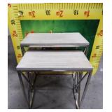 43 - NEW WMC METAL & WOOD NESTING TABLES