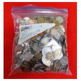 50 - ZIPLOC BAD OF FOREIGN COINS SOME SILVER