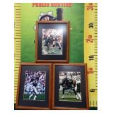 11 - TRIO OF OAKLAND RAIDERS FRAMED PICTURES