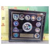 11 - FRAMED NASA ASTRONUT PATCHES