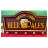 11 - BEER ALE SIGNAGE WITH HAT HOOKS