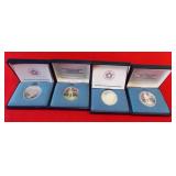 50 - 1974 & 1975 COMMEMORATIVE SILVER MEDALS