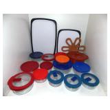 11 - GLASS BOWLS W/ LID LOT