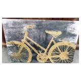 43 - WMC NEW HAND EMBELLISHED BICYCLE WALL ART