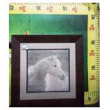 43 - BEAUTIFUL HORSE FRAMED WALL ART