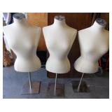 11 - LOT OF 3 MANNEQUIN TOPS