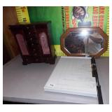 330 - JEWELRY BOX MIRROR & PAPER CUTTER