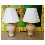 100 - MATCHING PAIR OF TABLE LAMPS