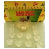 100 - PUNCH BOWL & GLASSES