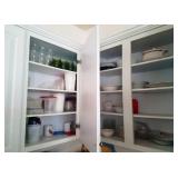 100 - TWO KITCHEN CABINET CONTENTS