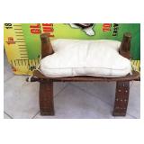 100 - DECORATIVE PADDED STOOL