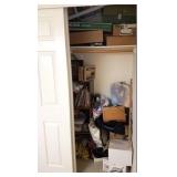 300 - LARGE CLOSET CONTENTS