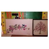 300 - 2 FRAMED FLORAL ARTWORK