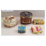 100 - LOT OF ADORNED BOXES