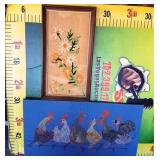 600 - LOT OF TWO NEDDLE POINT FRAMED ARTWORK