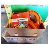 600 - ORANGE HOTWHEELS TRACK AND BOX OF MISC