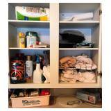 600 - ALL ITEMS SEEN PICTURED IN CABINET