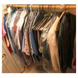 300 - LOT OF CLOTHING (MOSTLY MEN CLOTHING)