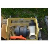 three industrial 3 inch plumbing valves