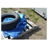 Blue tarp