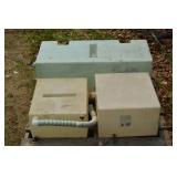 Four RV water tanks