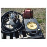 sump pump hose, gas can and extra elect