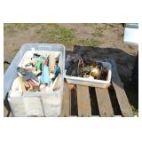 painting supplies, hammer flashing lights, ambern