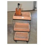 beverage cart w tap for liquor bottles