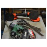 2 suction handles, air nailer, air stapler