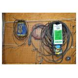 assortment of trouble lights, zip ties