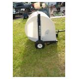 Water tank with gas powered motor pump