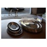 Stainless steel serving trays