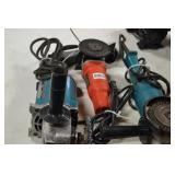 2Makita & 1 Black&decker grinder with block plane