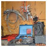 O rings, wood cutting bits, caulk gun, lines