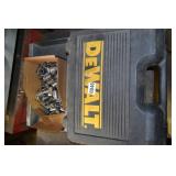 Dewalt case with an assortment of sockets
