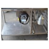 Stainless Steel Cart with heat lamps