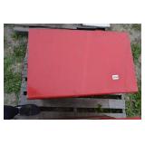 Snap on toolbox full of large assortment of tools.