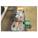 large assortment of nuts , bolts , screws