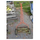 Hand push lawn mower