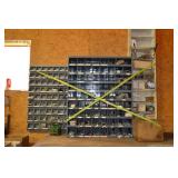 Bins of sorted nuts and bolts