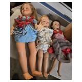 Large Vtg Dolls 22 to 28'