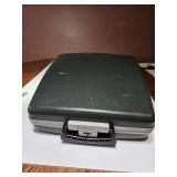 Royal Blue Tab-o-Matic Typewriter works nicely