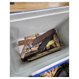 Coleman Cooler with Blocks and Scales