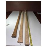 3 Long Handles for Axe or Sledge