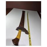 27' Moro Kris Sword 1900's Philippines