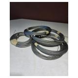 Rolls of Braided Wire three sizes