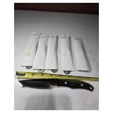 5 New Nevada Drop Point Blade w/guard SS650